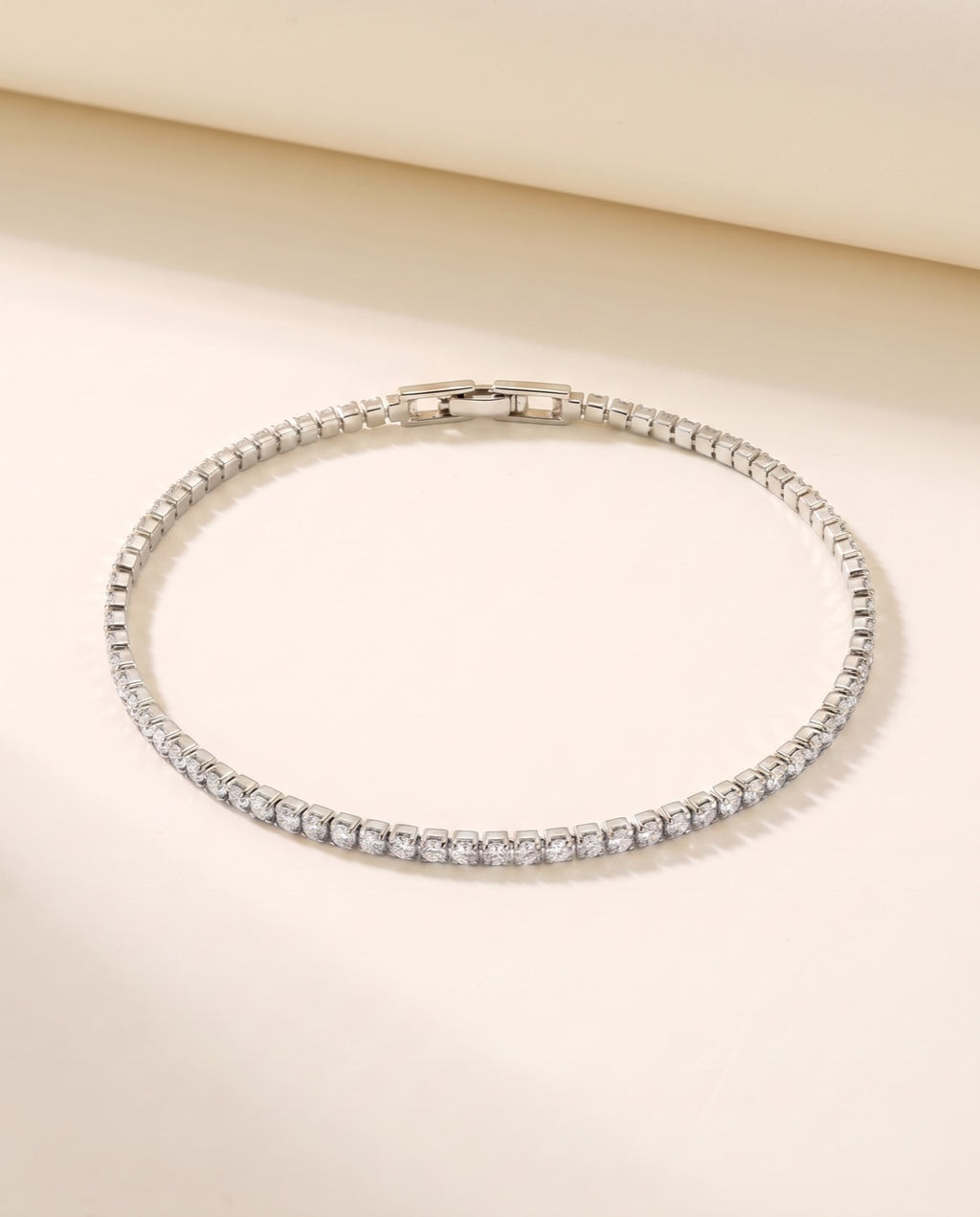 Tennisarmband Nora, 925 Sterlingsilber, auf Ivory